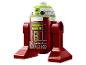 Rood-witte LEGO Star Wars R2-D2 droidfiguur met groene details