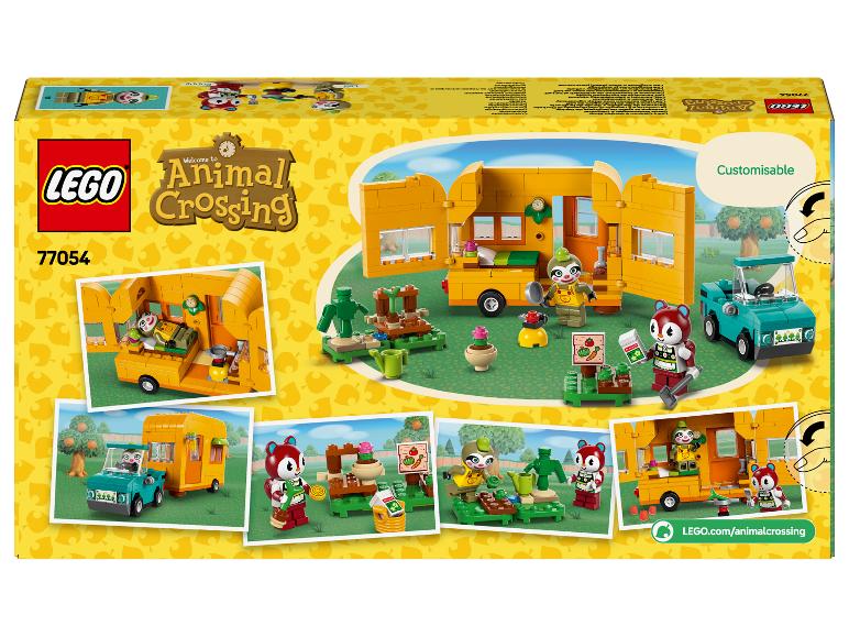 LEGO Animal Crossing 77054 set met camper en tuin.