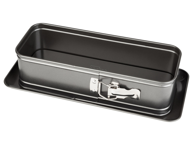 Een rechthoekige bakvorm met een losse bodem