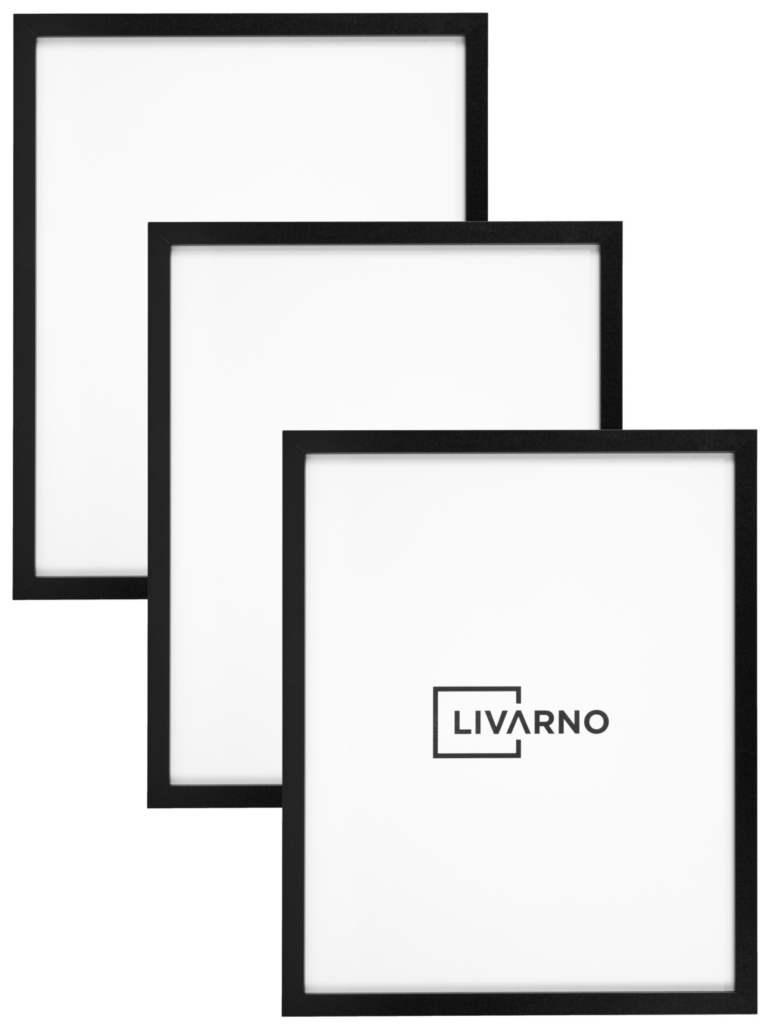 LIVARNO Set van 3 fotolijsten 40 x 50 cm (3-delig zwart posterframe)