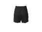 Zwarte sportieve shorts met elastische tailleband, achteraanzicht