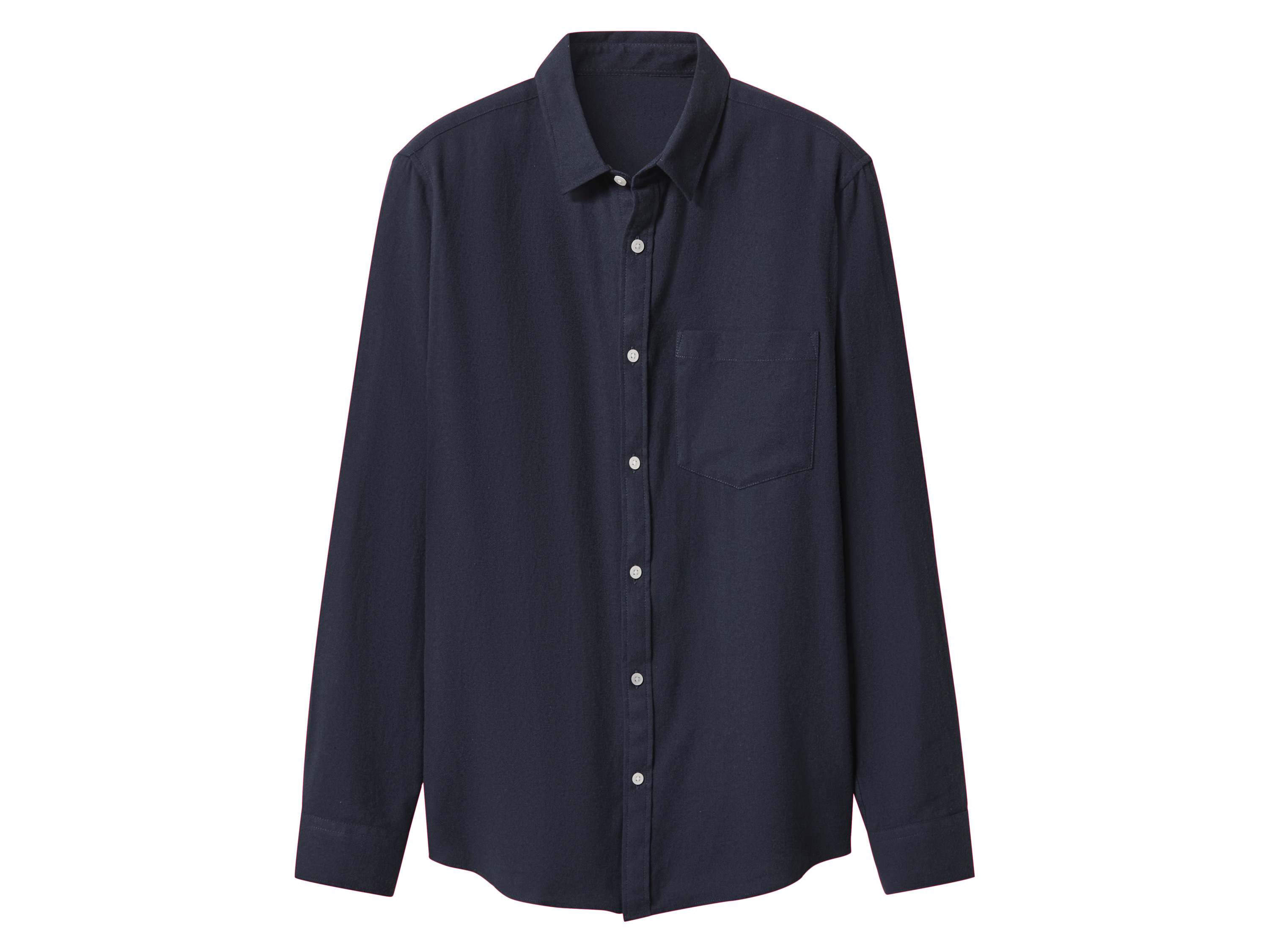 esmara Men Flanellen heren overhemd (Marineblauw, XL)