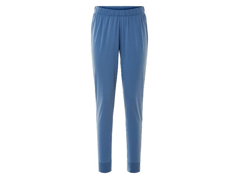 Blauwe, comfortabele joggingbroek.