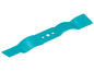 Een turquoise mes voor een grasmaaier.