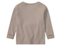 Beige longsleeve met ribbelstructuur
