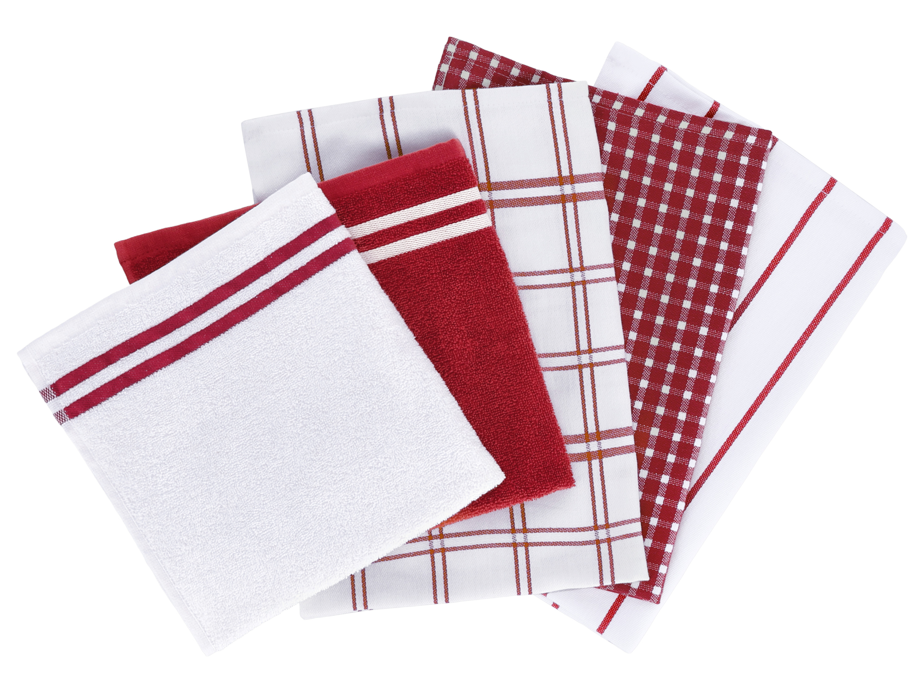W5 Keukendoeken set (Rood) afbeelding