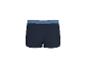 Donkerblauwe herenboxershort met blauwe tailleband.