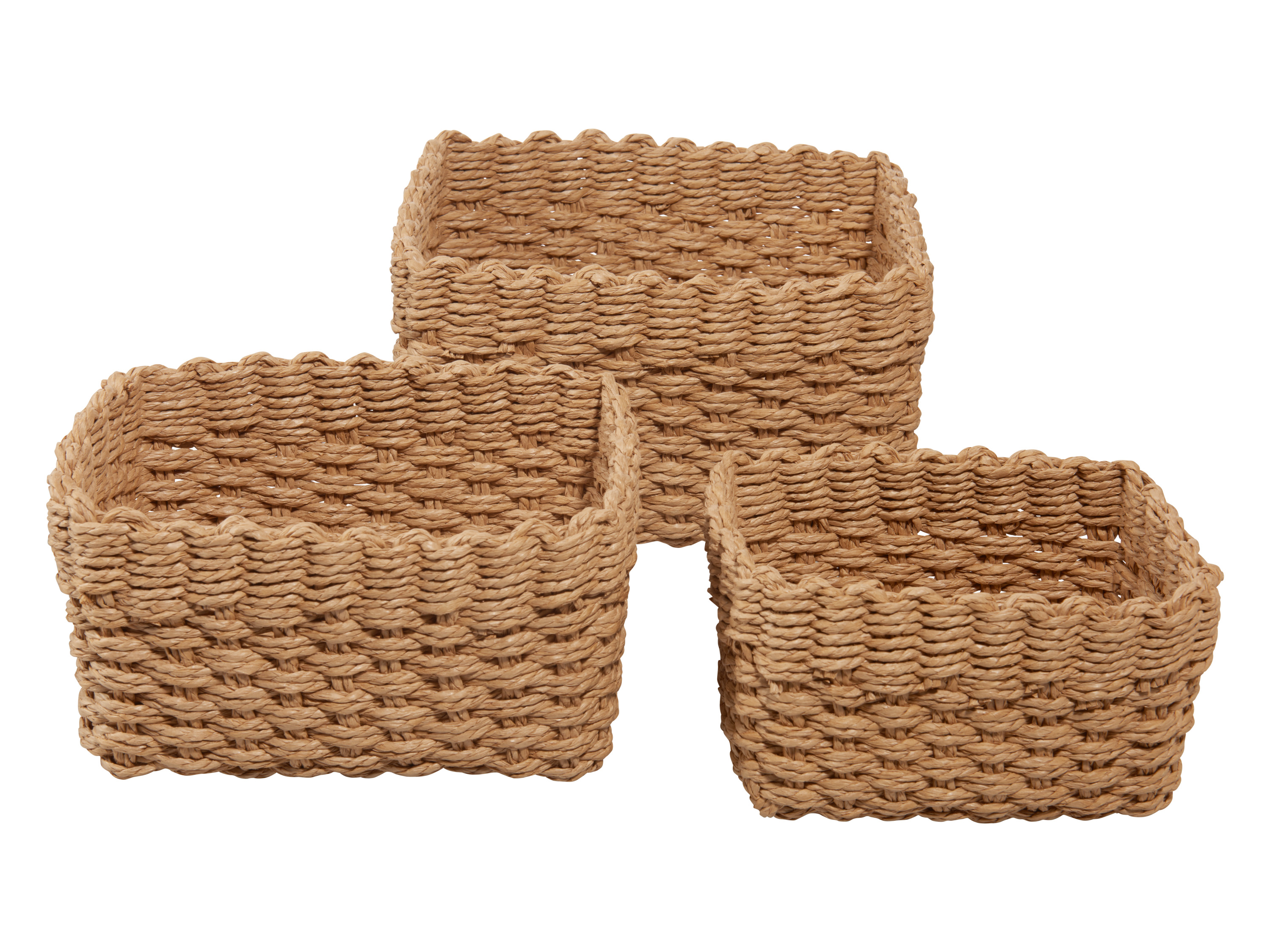 W5 Set van 3 opbergmanden