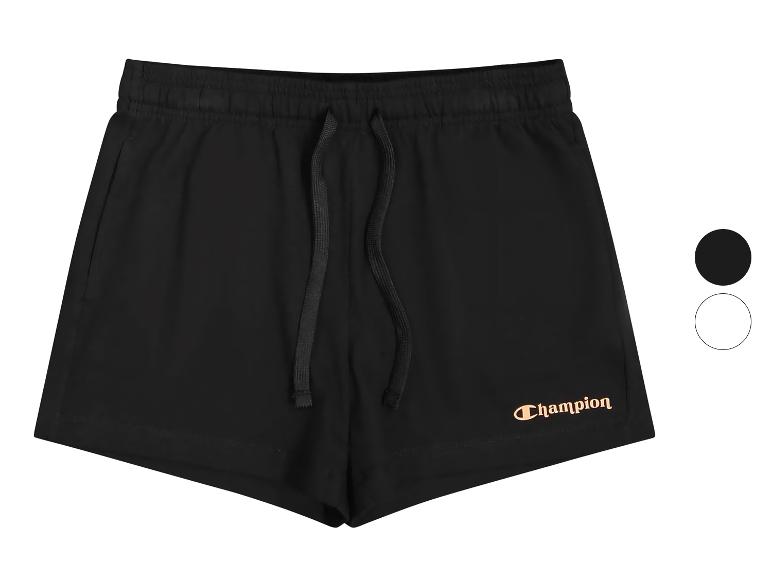 Zwarte sportshorts met trekkoord in de taille en een goudkleurig logo op de pijp.
