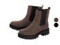Bruine dames Chelsea boots met dikke zwarte zool