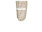 Regenbroek met bloemenprint en reflecterende details.