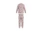 Dames lichtroze pyjama met hartjespatroon.