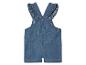 Baby spijkerbroek overall met ruffles.
