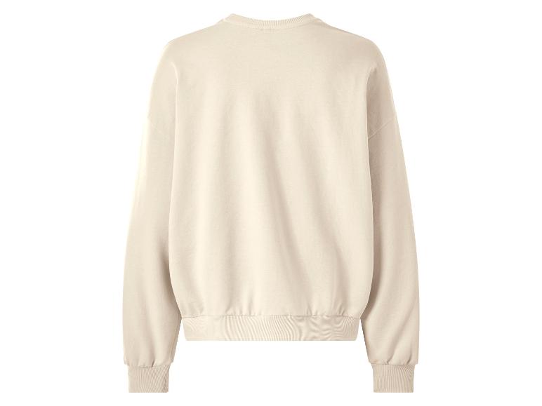 Beige sweatshirt met lange mouwen, achterkant