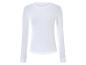 Een wit longsleeve shirt met ribbels.