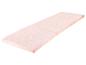 Roze opvouwbaar matras met wit hartjespatroon