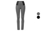 Grijze leggings met zwarte tailleband.