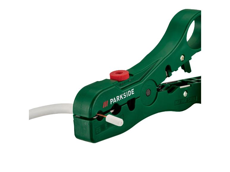 PARKSIDE automatische striptang in groen met een witte draad