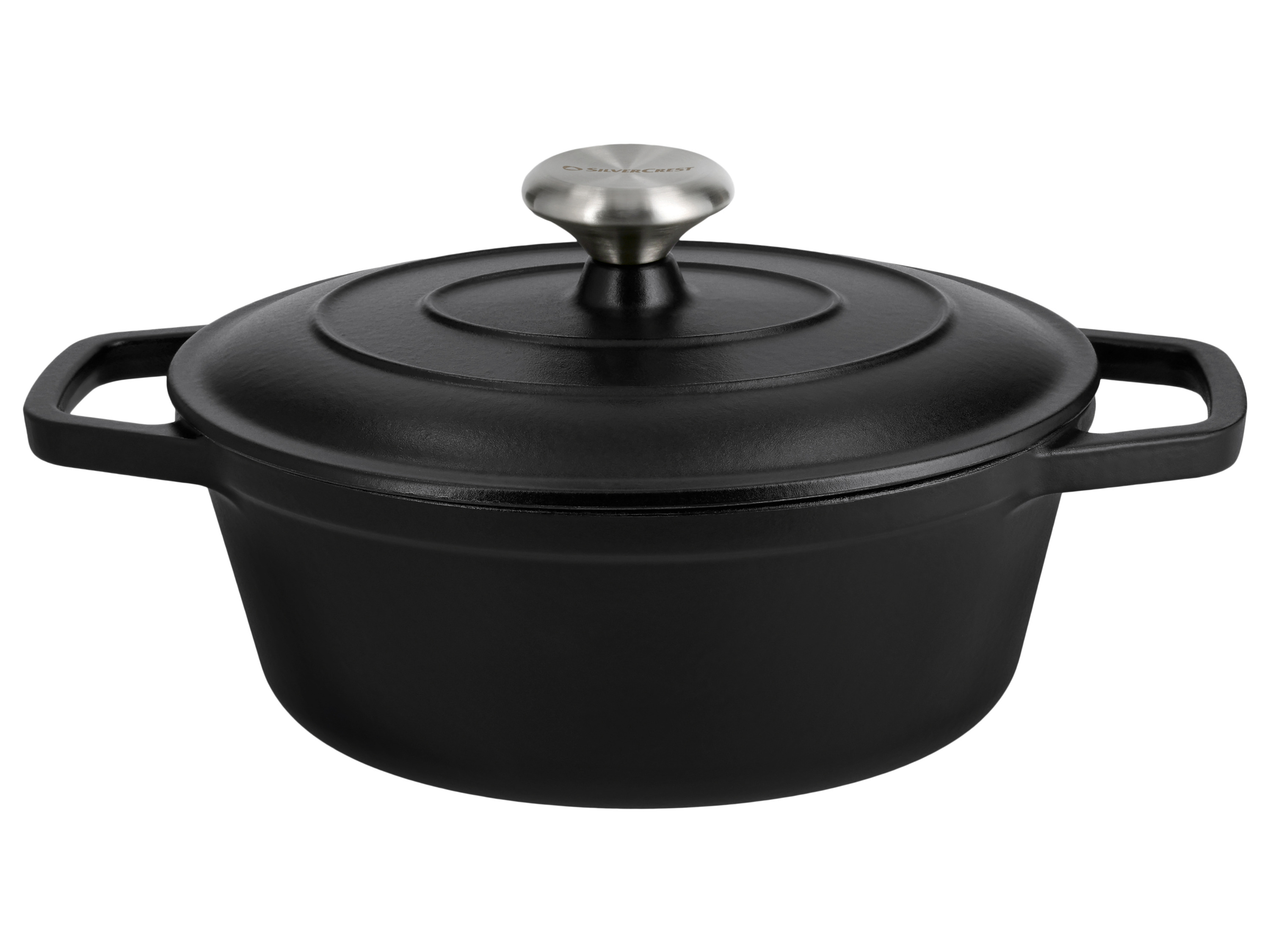 SILVERCREST Gietijzeren braadpan, Ø24 cm (zwart)