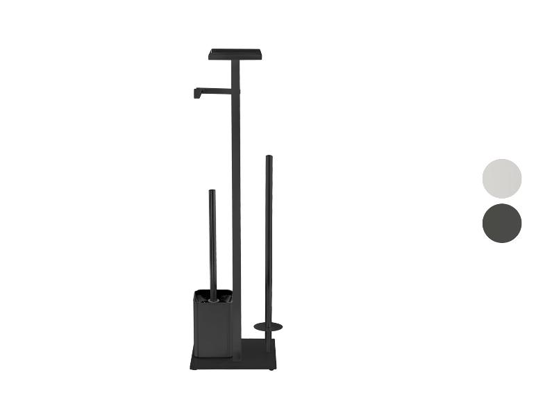 Moderne zwarte toiletborstelhouder.