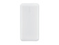 Een witte powerbank van het merk Tronic.
