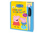 Peppa Pig leerzame kaartenset met stift, 50 afwisbare kaarten.