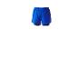 Blauwe sportshorts met zwarte inzet en rits