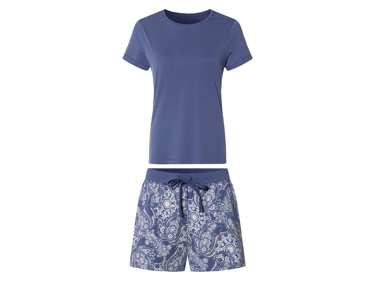 esmara Korte dames pyjama (XS (32-34), Blauw)