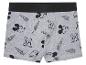 Grijze kinderboxershorts met Mickey Mouse print.