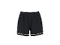 Zwarte sportshort met witte bies