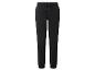 Zwarte joggingbroek met elastische tailleband en trekkoord.