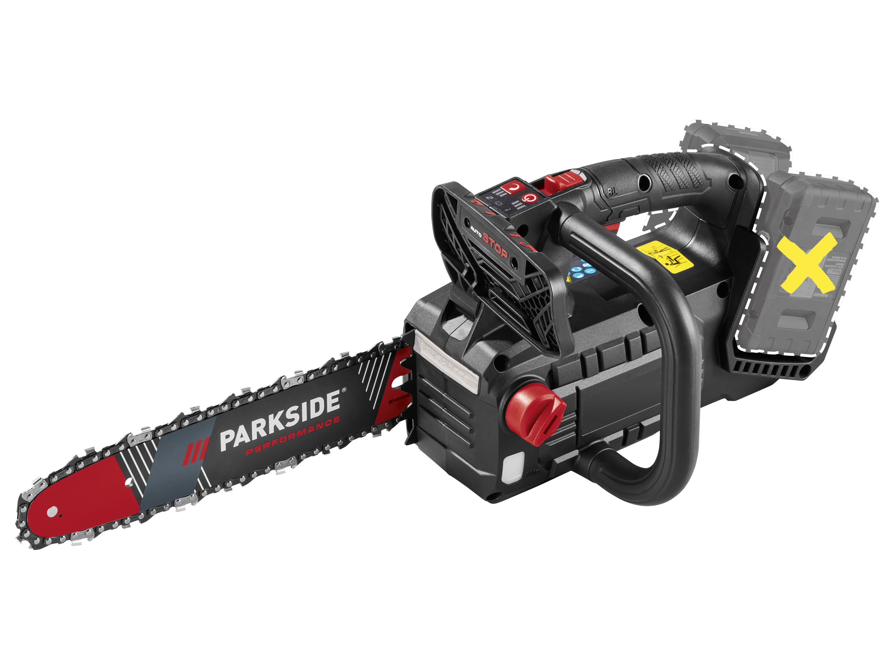 PARKSIDE PERFORMANCE Accu-kettingzaag 40 V zonder accu en lader