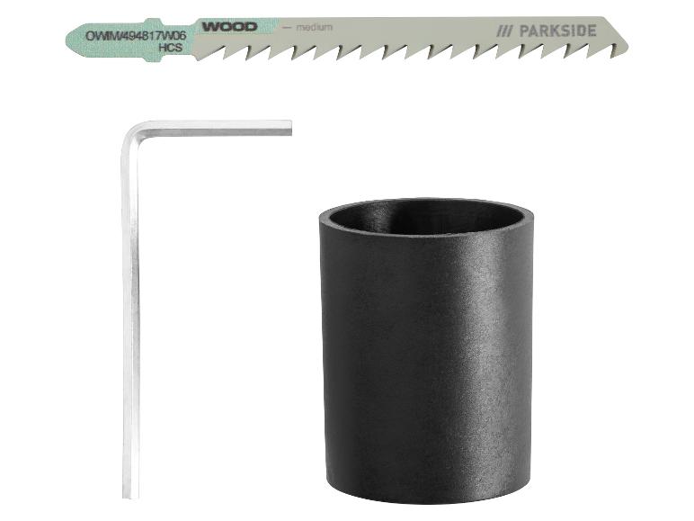 PARKSIDE decoupeerzaagblad voor hout, inbussleutel en zwarte huls