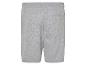Grijze jogging shorts.