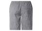 Grijze shorts met elastische tailleband en achterzak, achteraanzicht