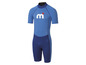 Een blauw Mares shorty wetsuit met korte mouwen.