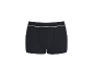 Zwarte herenboxershort met witte elastische tailleband.