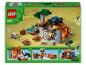 LEGO Minecraft set 21269 met een woestijnconstructie met een personage, dieren en een spin.