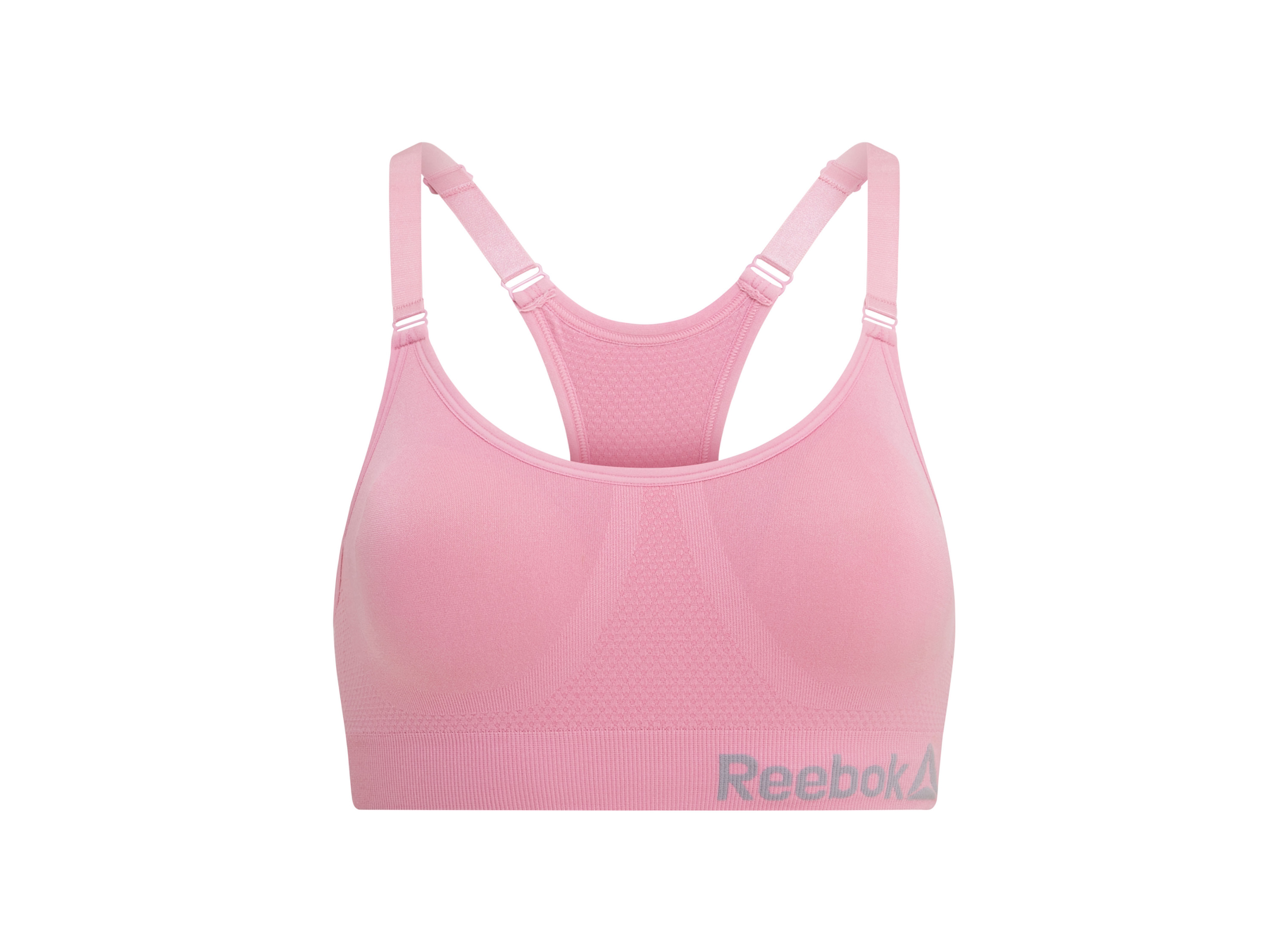 Reebok Dames sport-bh (Lichtroze, M)