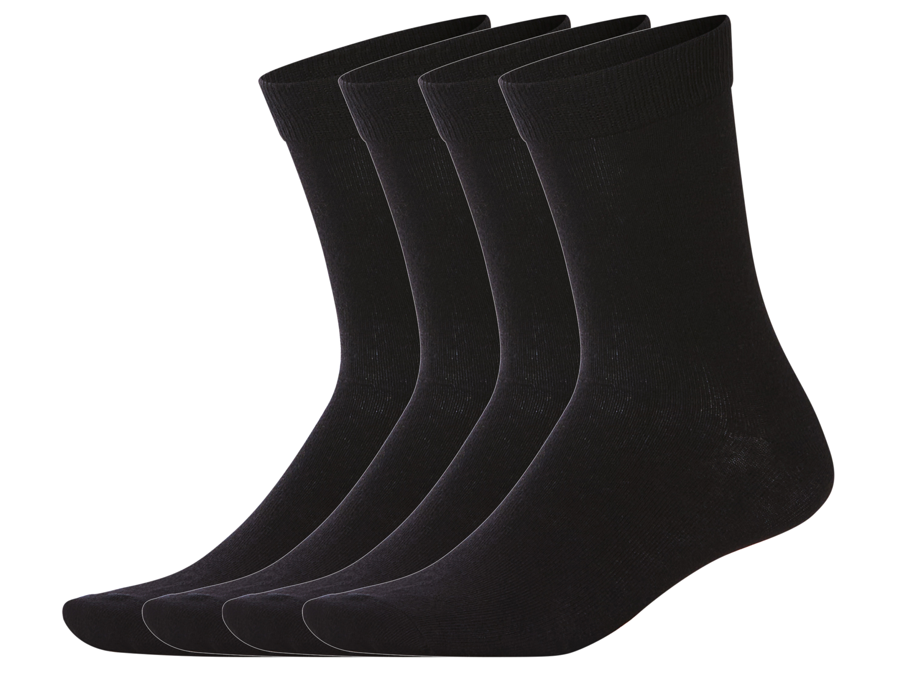 esmara Men 4 Paar sokken (Zwart, 43-46)