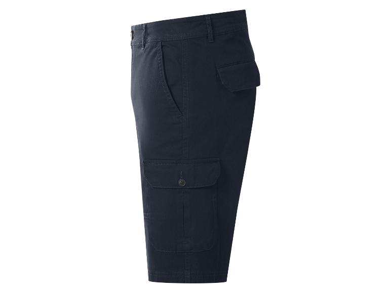 Donkerblauwe heren cargoshorts