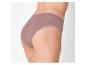 Dames high-waist slip in beige kleur, van achteren gezien
