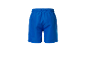 Blauwe shorts, van achteren gezien.