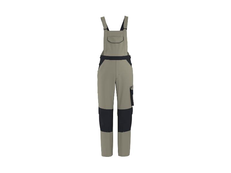 Werkoveralls in beige en donkerblauw