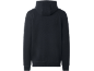 Donkerblauwe hoodie, achterkant.