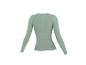 Lichtgroen CRIVIT thermoshirt met lange mouwen voor dames, achteraanzicht