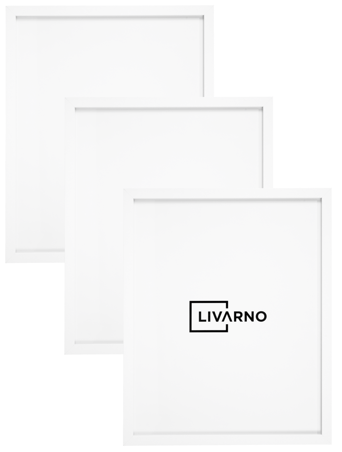 LIVARNO Set van 3 fotolijsten 40 x 50 cm (3-delig wit posterframe)