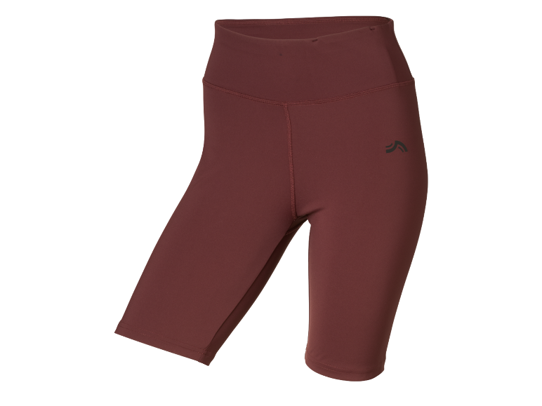Maroon sport shorts voor dames.