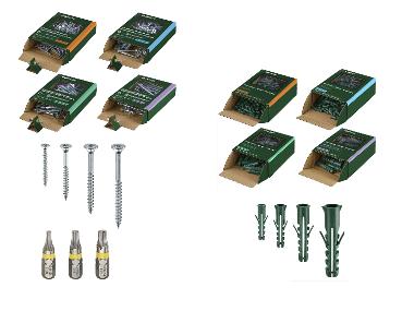PARKSIDE® Schroeven, 420-delig of pluggen, 500-delig