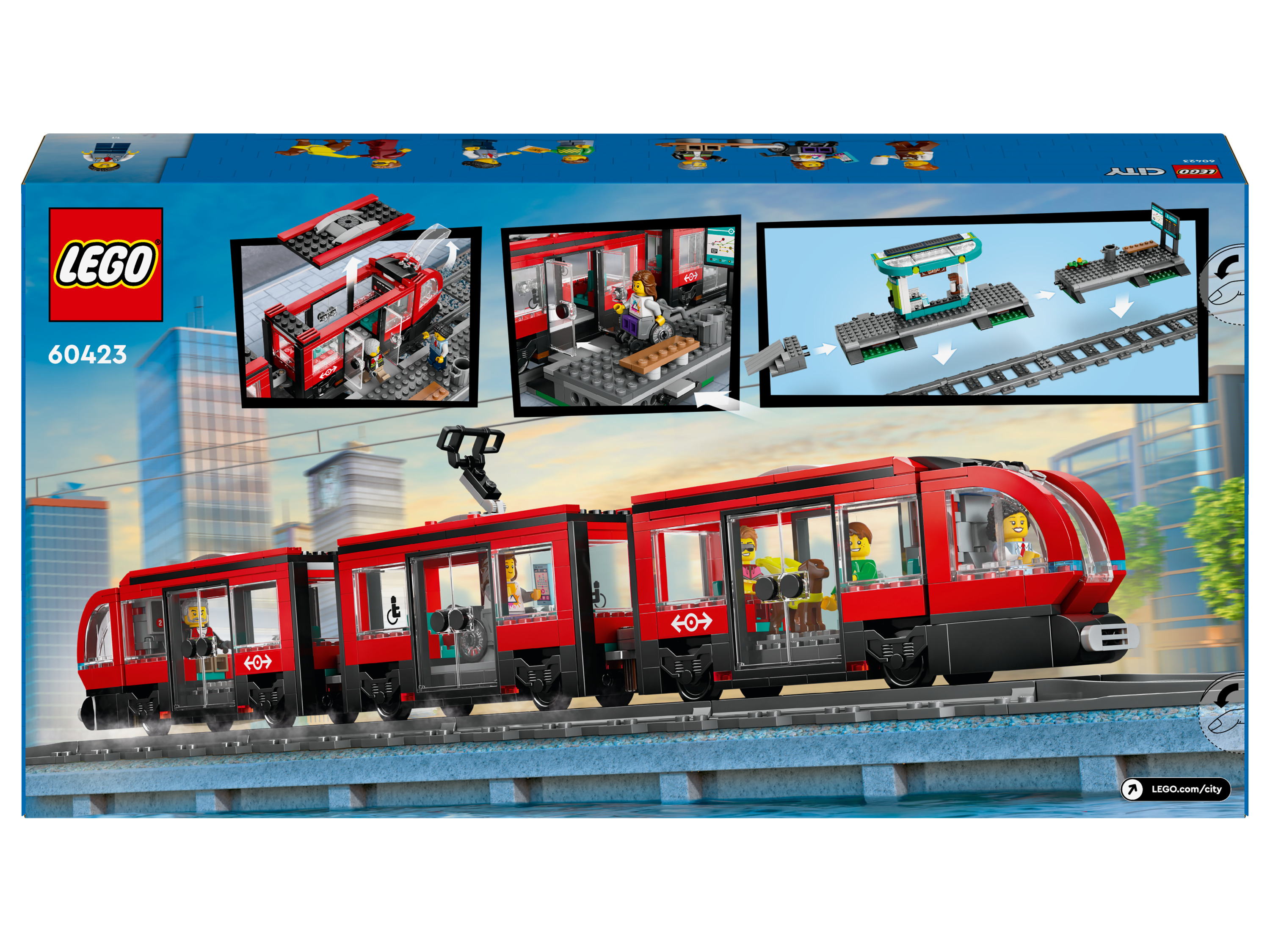 LEGO City 60423 Stadstram en station
